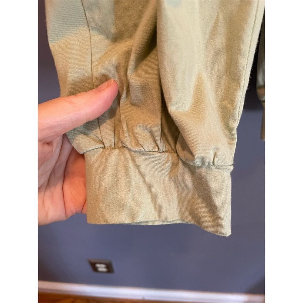 3/$15 Anybody Women's Leisure Pants M Green Elastic Waist Casual Relaxed Fit - Picture 4 of 9